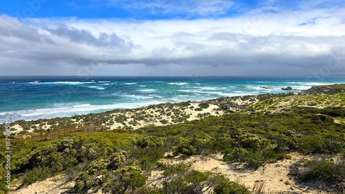 Panoramic coast view at Seal Bay, Kangaroo Island, South Australia