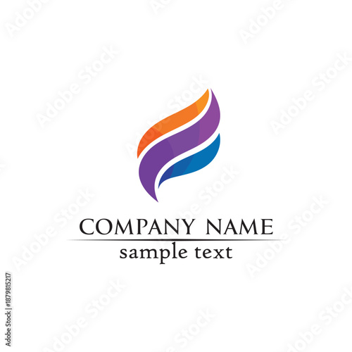 Business Finance professional logo template vector icon