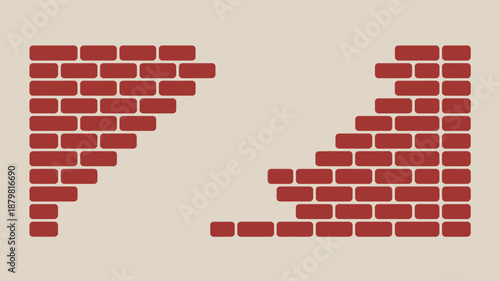Two red brick arches