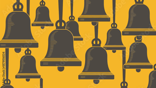 Pattern of hanging bells