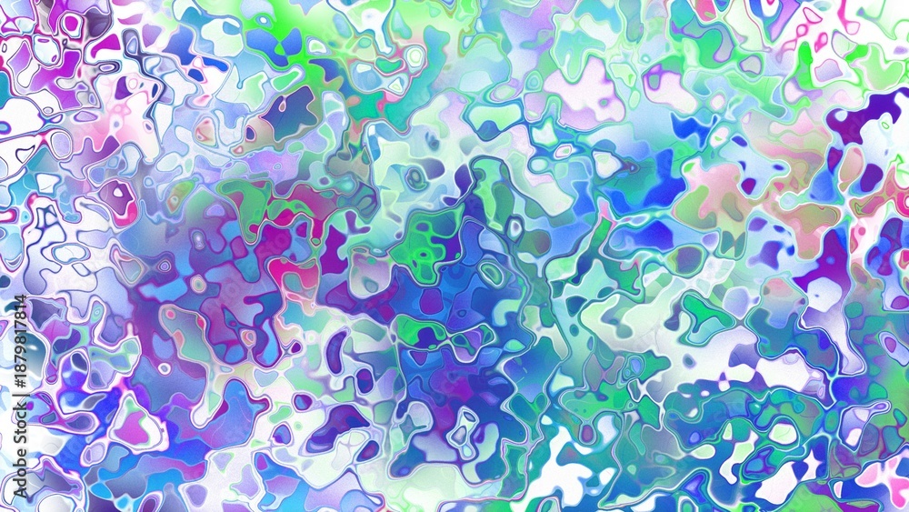 Fototapeta premium Abstract organic liquid texture with flowing amorphous shapes and expressive digital surface