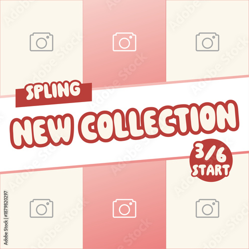 春 シンプル SNS フレーム