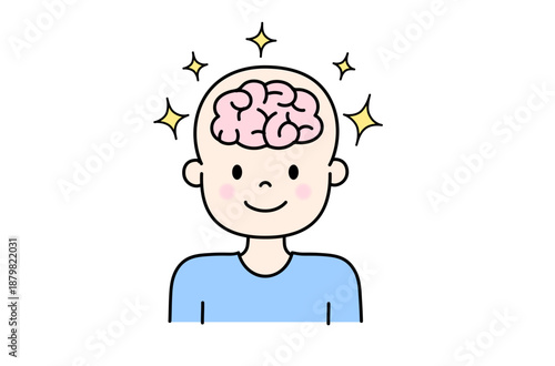 元気な脳のイラスト
