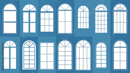 Collection of architectural windows