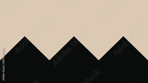 Three peaks mountain range