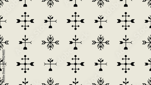Black and white geometric pattern