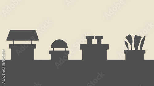 Historical rooftop silhouette