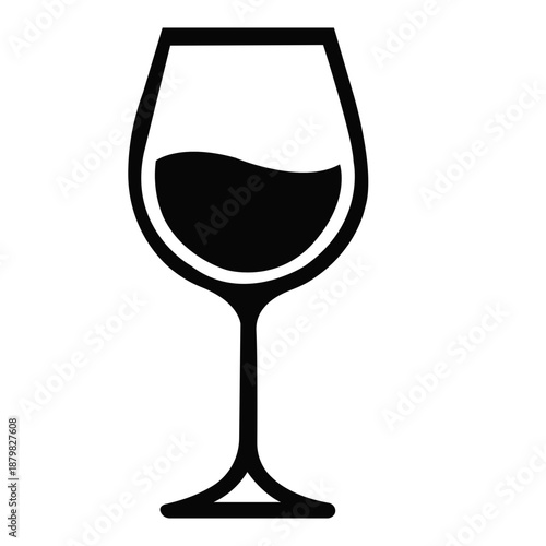Wine class icon. Wine glass with wine for tasting flat vector icon for apps and websites. Wine glass icon with wine. Isolated sign glass of wine on light brown background. vector isolated