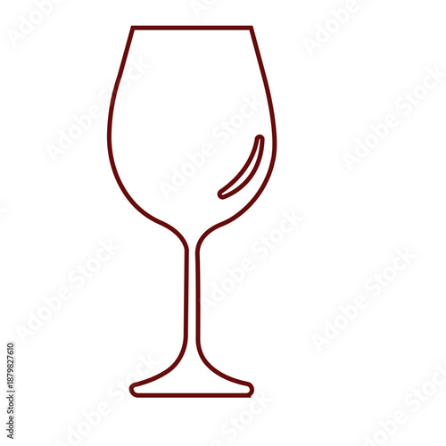 Wine class icon. Wine glass with wine for tasting flat vector icon for apps and websites. Wine glass icon with wine. Isolated sign glass of wine on light brown background. vector isolated