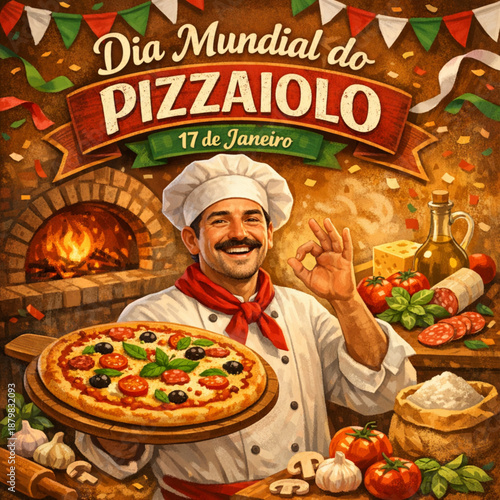 Dia Mundial do Pizzaiolo: 17 de janeiro