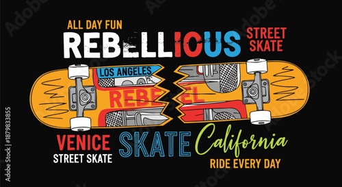 Rebellious Skateboarding Culture: Venice and Los Angeles Street Style.