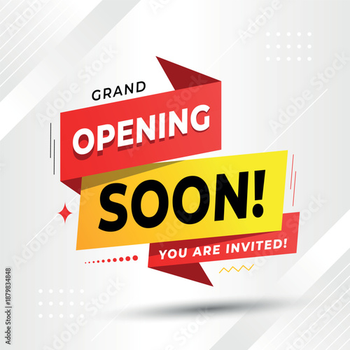 Grand Opening Soon Invitation Banner
