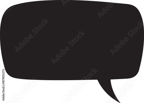 black thought and speech bubble icons for social media and creative storytelling