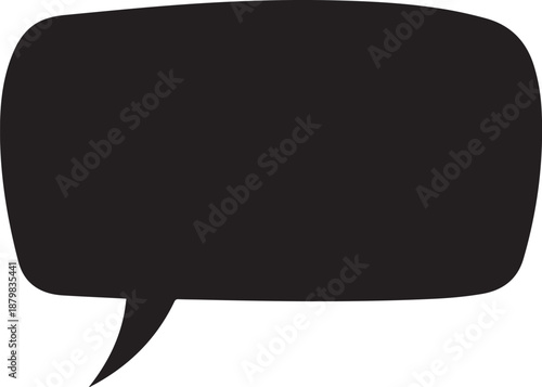 black thought and speech bubble icons for social media and creative storytelling