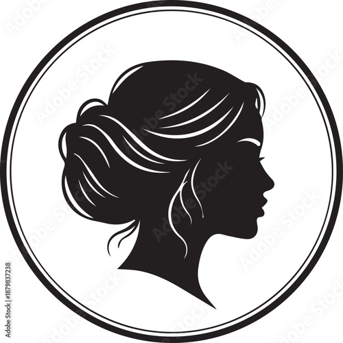 Beautiful woman. Black and white style. Fashion of the 1900s. vintage. 