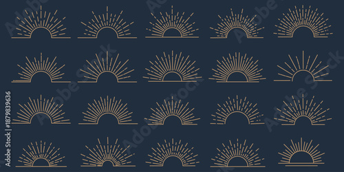Vintage sun rays collection. Sunburst. Firework, sunbeam, explosion, sparks, sun rays, star light. Sun rise set, sunset vector icons, sunburst rays collection eps 10