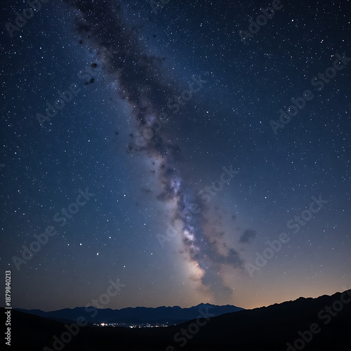 starry night sky with stars