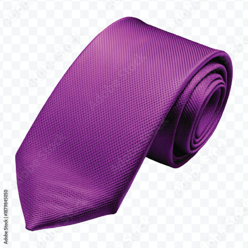 realistic 3d twill tie in different color style isolated on transparent background 