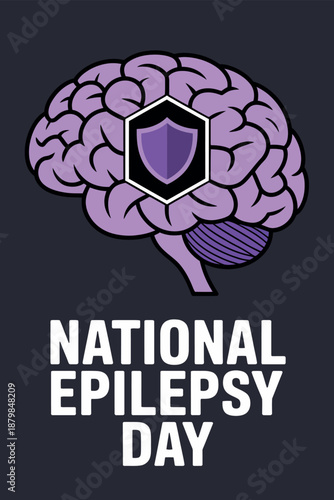 National Epilepsy Day Brain Protection Awareness Illustration
