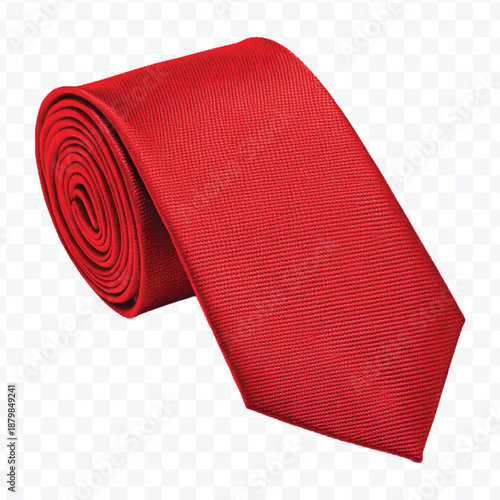 realistic 3d twill tie in different color style isolated on transparent background 