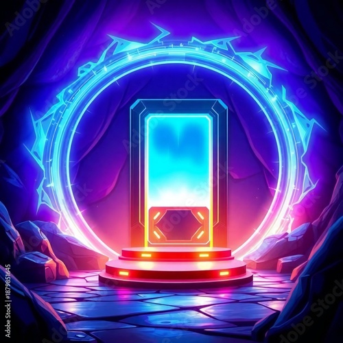 abstract background with glowing lights