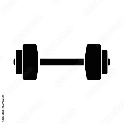 dumbbell isolated on white