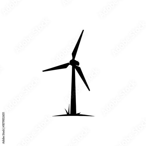 wind turbine isolated on white