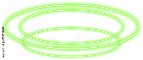 Warm Orange Neon Glowing Rings Abstract Light Effect for Energetic Concepts and Creative Marketing