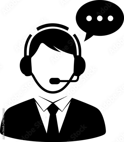 Customer support representative Vector