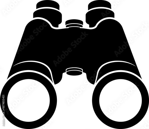 Binoculars silhouette Vector