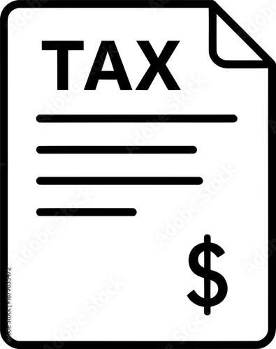Tax document Vector