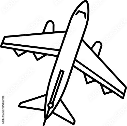 vector illustration of an airplane