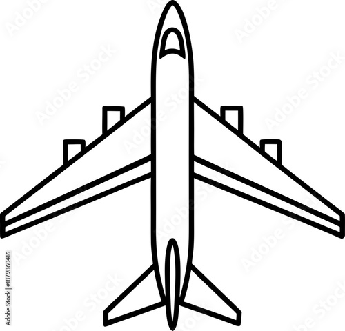 vector illustration of an airplane
