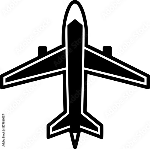 vector illustration of an airplane