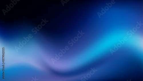 Smooth Blue Gradient Abstract Background with Soft Glow and Subtle Purple Undertones