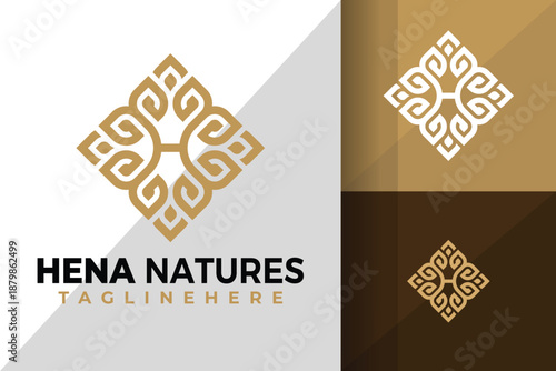Letter H Nature Luxury Elegant Logo Logos Design Element Stock Vector Illustration