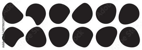 Organic liquid blob shape. Speech bubble blob shape, eps 10.