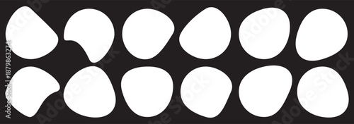 Organic liquid blob shape. Speech bubble blob shape, eps 10.