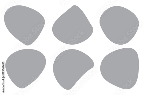 Fluid blob shape vector. simple water forms. eps 10.