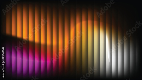 Abstract vertical light bars in vibrant neon colors