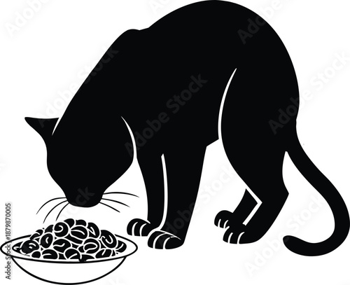 Cute cat character with adorable face and playful pose