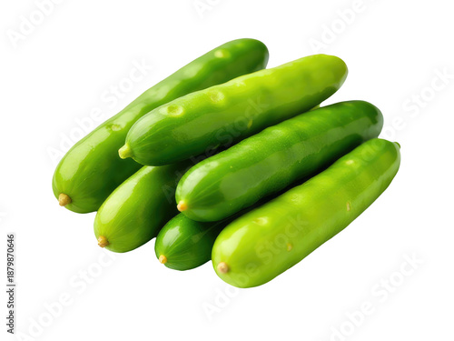 Wallpaper Mural A cluster of green cucumbers stacked on top of each other Torontodigital.ca