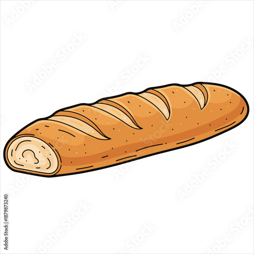 baguette vector design
