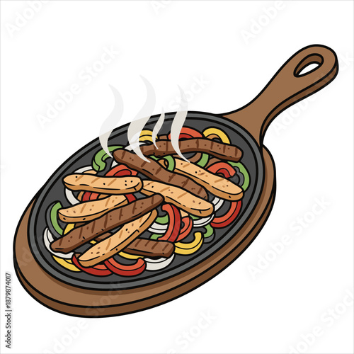 fajitas vector design