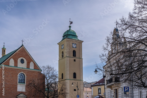 Photography Fara Church of Sts Adalbert and Stanislau in Rzeszow city Poland