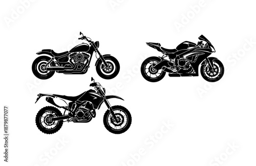 Motorcycle Silhouettes Collection