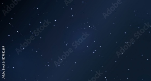 Stunning starry night sky with shooting stars and vibrant celestial display