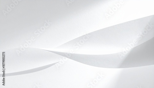 Abstract white background vector featuring a smooth blue wave design with futuristic 3d curves and a gray texture pattern for a light motion backdrop