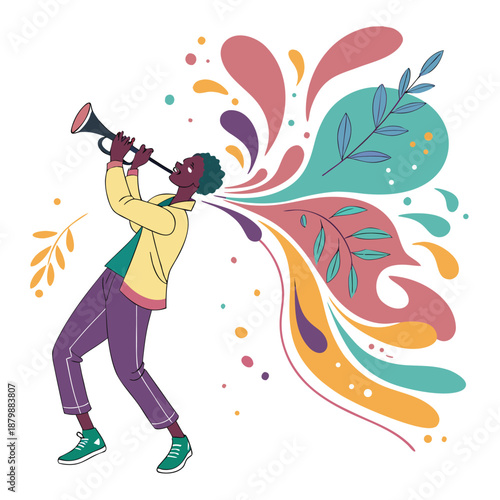 Holi Abstract Color Splash Background Vectors