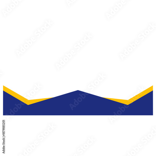 Blue and yellow footer business